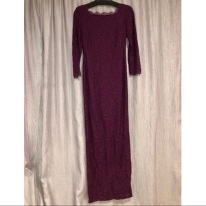 Adrianna Papell 3/4 Sleeve Evening Gown